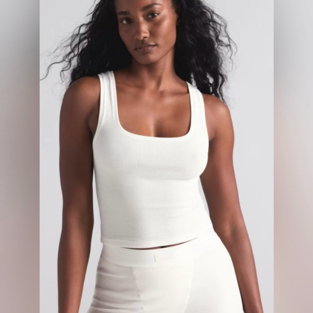 SKIMS Cotton Rib Set Color Bone